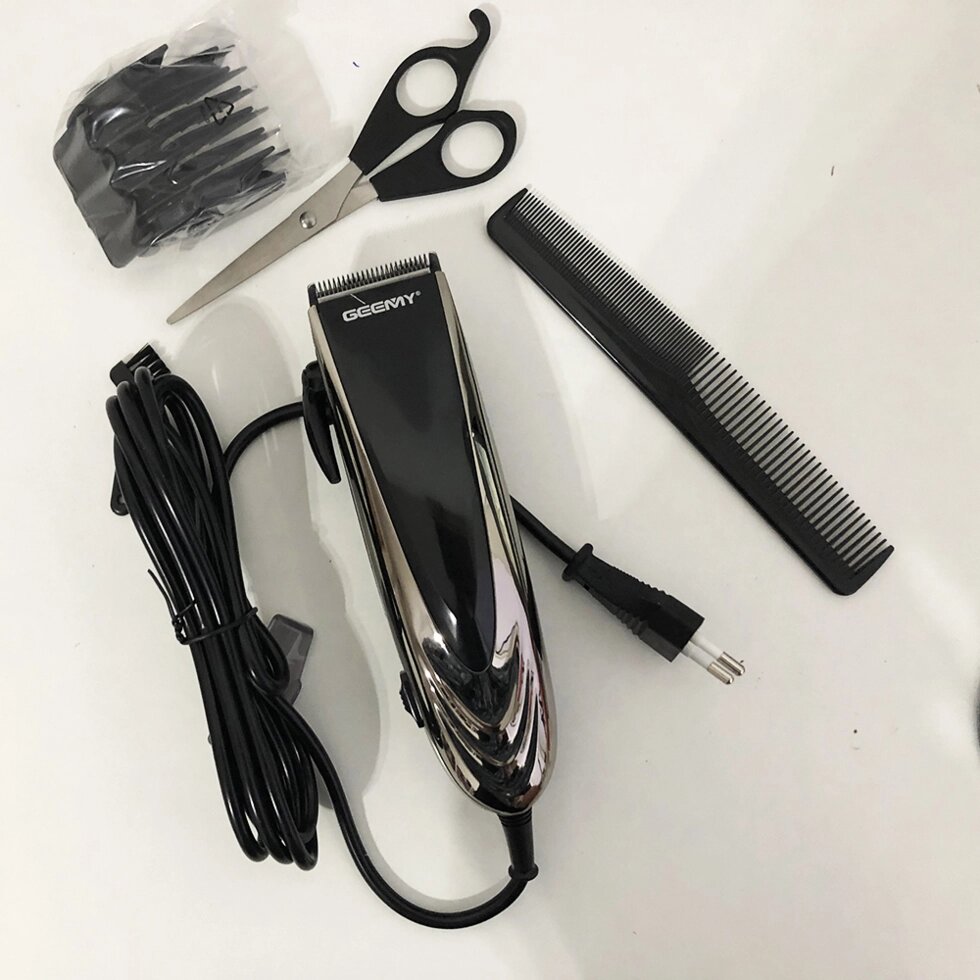 Провідна професійна машинка для стрижки волосся GEMEI GM-813 від компанії Магазин електрики промислових товарів та інструментів - фото 1