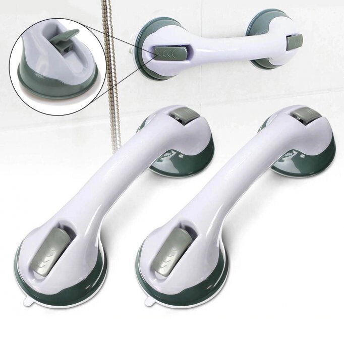 Ручка для ванної кімнати на вакуумних присосках Helping Handle від компанії Магазин електрики промислових товарів та інструментів - фото 1