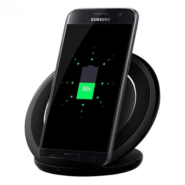 Швидка бездротова зарядка для телефон FAST CHARGE WIRELESS S7. Колір чорний від компанії Магазин електрики промислових товарів та інструментів - фото 1