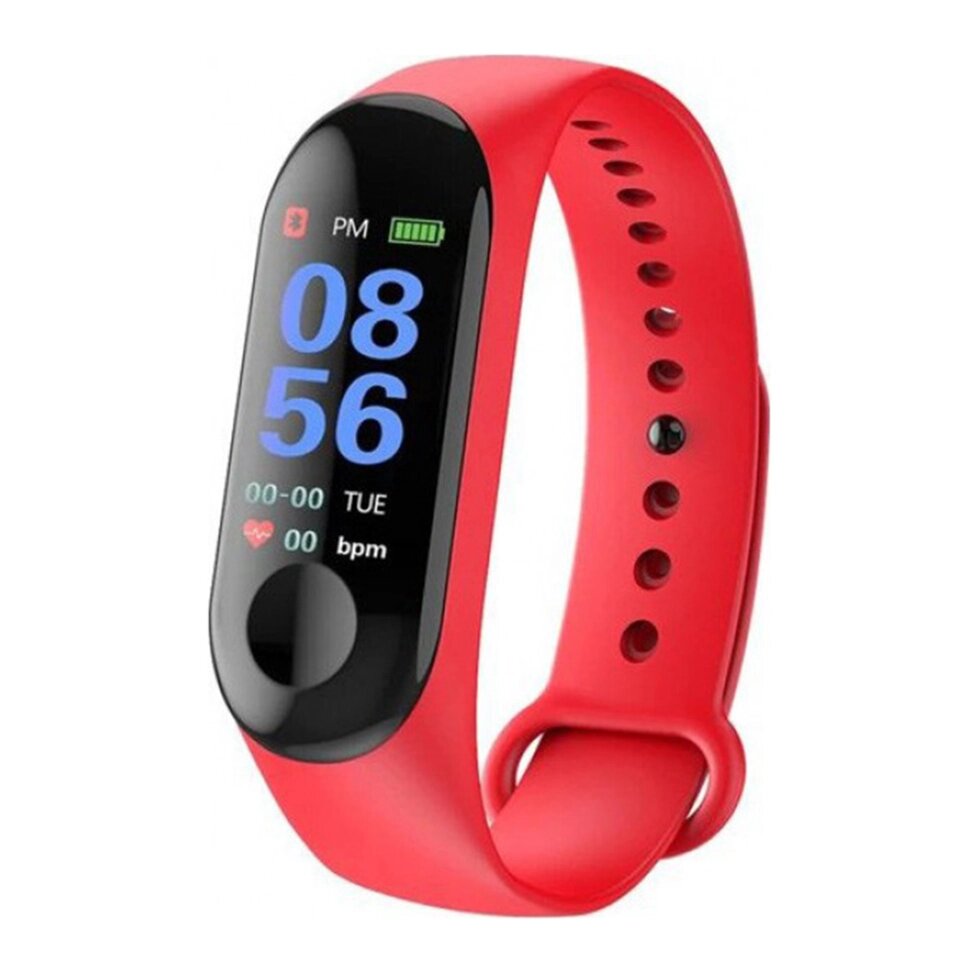Смарт-годинник Smart Watch M3. Колір червоний від компанії Магазин електрики промислових товарів та інструментів - фото 1