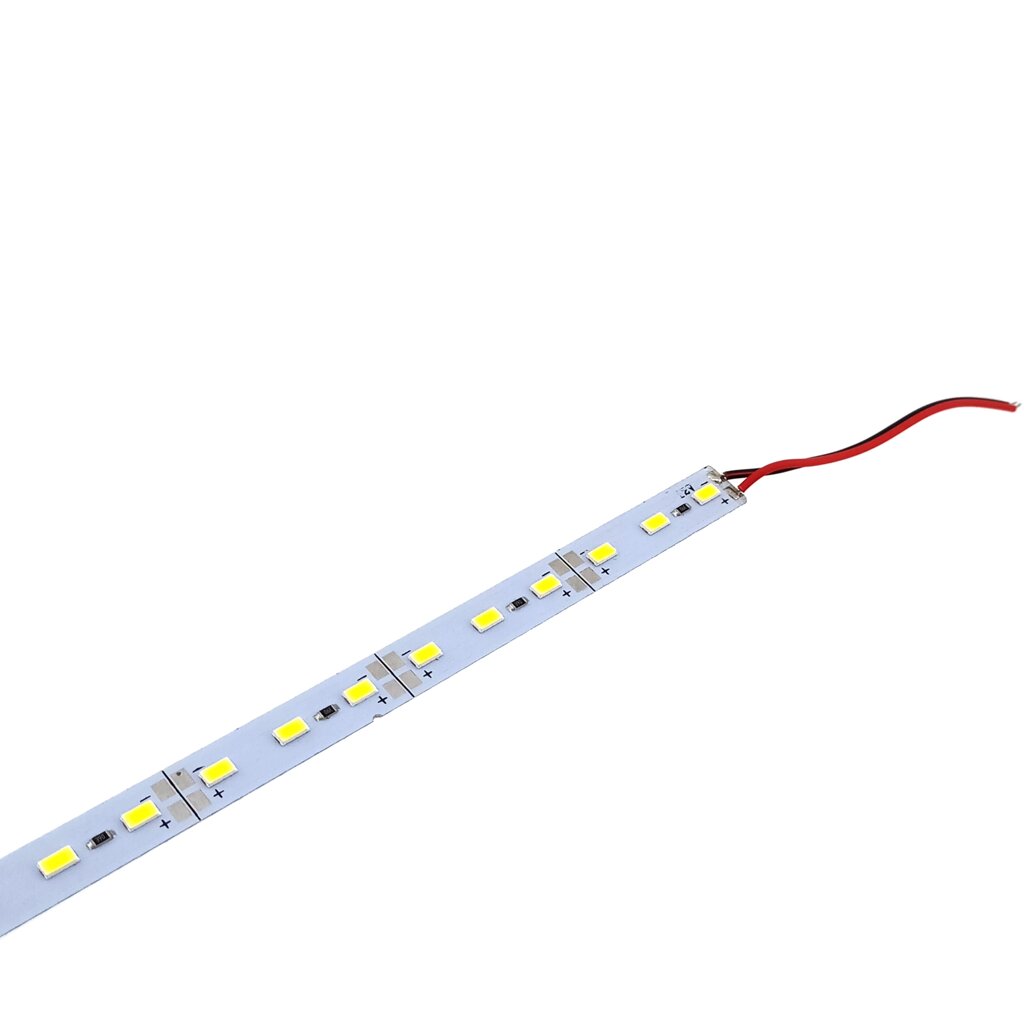 Світлодіодна лінійка BIOM SMD5630 12V 24W 72-LED 1м 3500K від компанії Магазин електрики промислових товарів та інструментів - фото 1