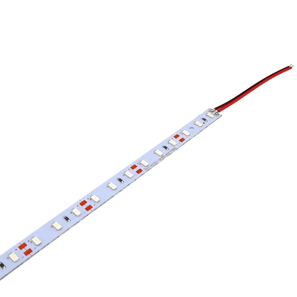 Світлодіодна лінійка BIOM SMD5630 12V 24W 72-LED 1м ЧЕРВОНИЙ від компанії Магазин електрики промислових товарів та інструментів - фото 1