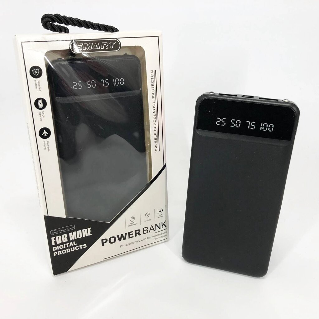 УМБ павербанк батарея powerbank 50000 mAh 22.5W Fast charge швидка зарядка, зарядний пристрій Білий від компанії Магазин електрики промислових товарів та інструментів - фото 1