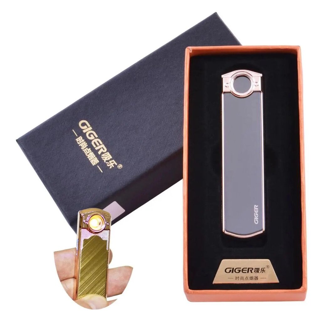 USB запальничка в подарунковій упаковці GIGER від компанії Магазин електрики промислових товарів та інструментів - фото 1