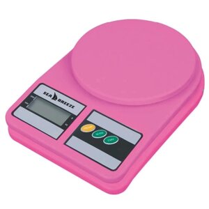Ваги кухонні SeaBreeze SB-072, Електричні кухонні ваги, Точні кухонні ваги. Колір: рожевий