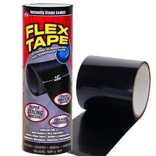 Водонепроникна ізоляційна надміцна скотч-стрічка Flex Tape 30 см від компанії Магазин електрики промислових товарів та інструментів - фото 1
