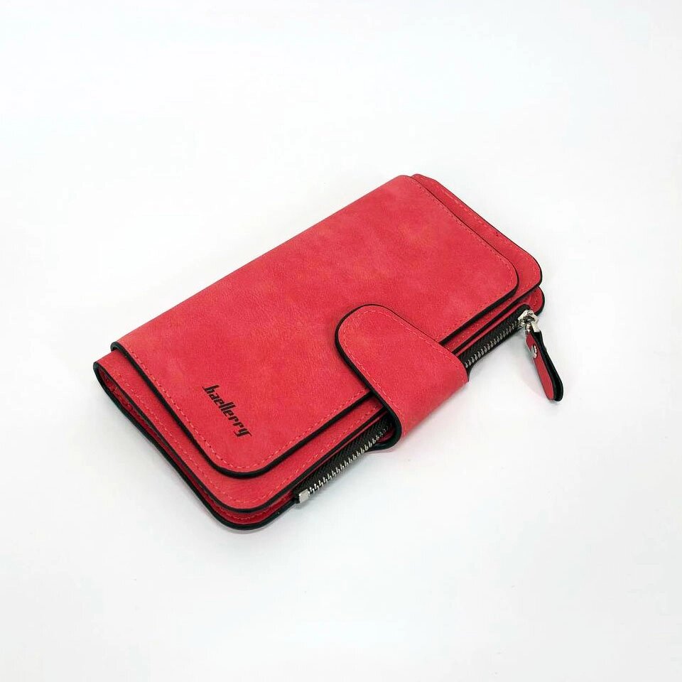 Жіночий гаманець портмоне клатч Baellerry Forever N2345, Компактний гаманець дівчинці. Колір: червоний від компанії Магазин електрики промислових товарів та інструментів - фото 1