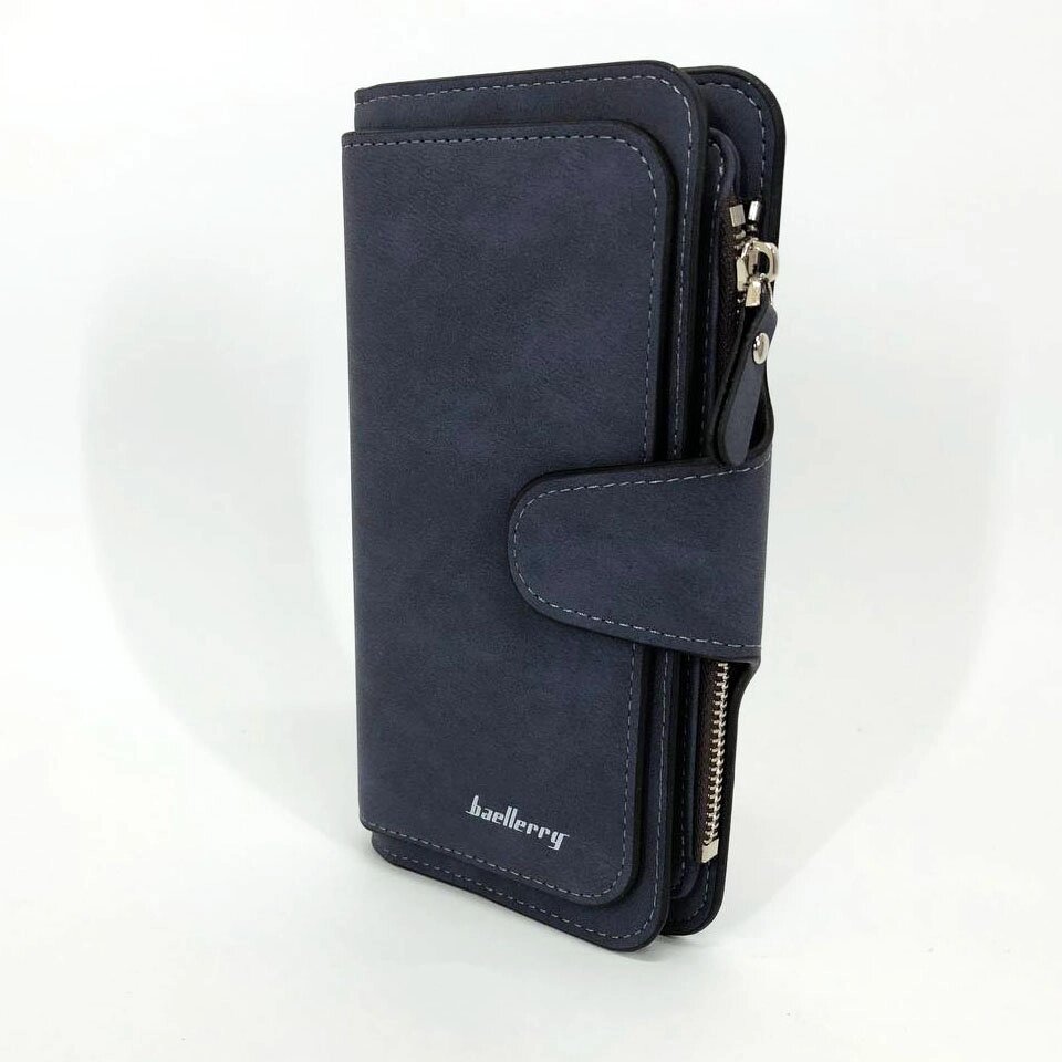 Жіночий гаманець портмоне клатч Baellerry Forever N2345, Компактний гаманець дівчинці. Колір: синій від компанії Магазин електрики промислових товарів та інструментів - фото 1