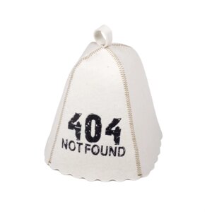 Банна шапка Luxyart "Помилка 404", натуральний войлок, білий (LA-272)