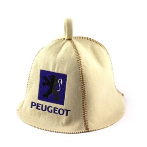 Банна шапка Luxyart "Peugeot", штучне хутро, білий (LA-311)