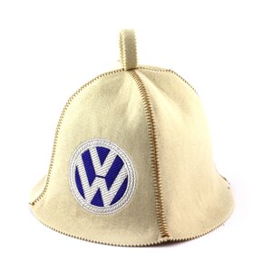 Банна шапка Luxyart з індивідуальним логотипом, штучне хутро, білий (LA-399)