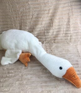 Дитяча іграшка з пледом Гусак-обнімусь (білий) 130 см.