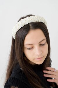 Обруч-ободок для волосся кришталевий, весільна діадема Ksenija Vitali