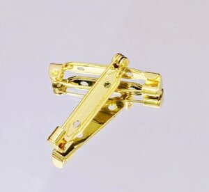 Основа для брошки 20 мм, колір золото ціна за 1 шт.