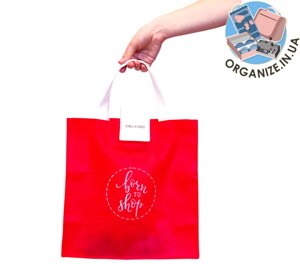 Складна сумка для покупок/Shopper bag економ (червоний)