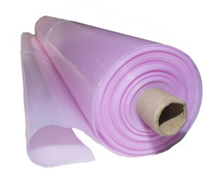Плівка 150мкм 12м*33м поліетиленова для парників та теплиць рожева "Планета Пластик" UV-6 сезонів