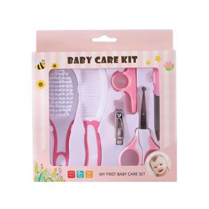 Подарунковий комплект для догляду за дитиною рожевий (OK0019_2)