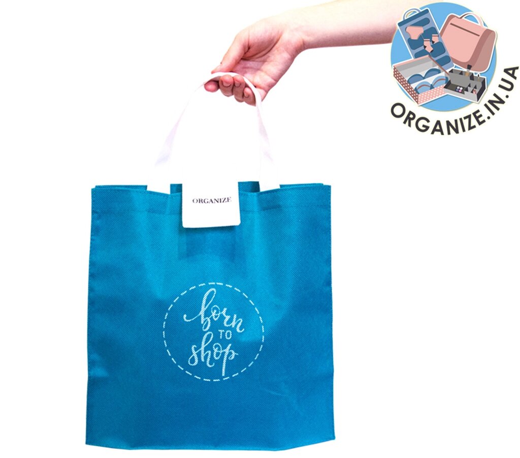 Складана сумка для покупок/Shopper bag економ (лазур) від компанії Tolanis - фото 1