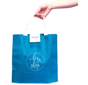 Складна сумка для покупок/Shopper bag економ (блакить)