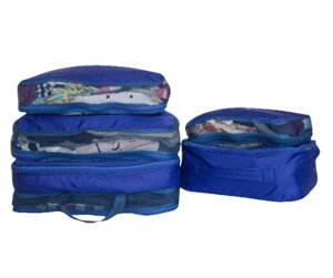 Сумки-органайзери 5 шт. для речей у валізу ORGANIZE (синій)