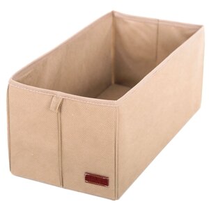 Текстильна коробка для зберігання S ORGANIZE (бежевий)