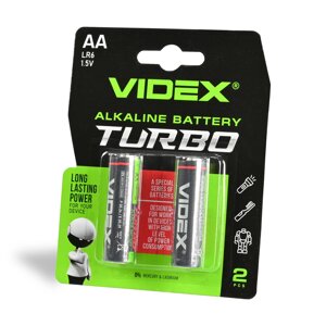 Батарейка лужна Videx LR6/AA Turbo