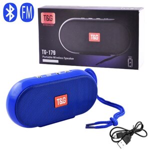 Bluetooth-колонка TG179, speakerphone, радіо, blue
