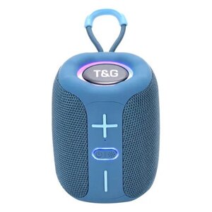 Bluetooth-колонка TG658 з RGB ПІДСВІЧУВАННЯМ, speakerphone, радіо, blue