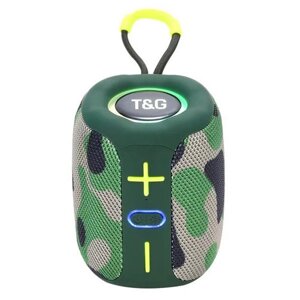 Bluetooth-колонка TG658 з RGB ПІДСВІЧУВАННЯМ, speakerphone, радіо, camouflage