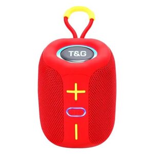 Bluetooth-колонка TG658 з RGB ПІДСВІЧУВАННЯМ, speakerphone, радіо, red