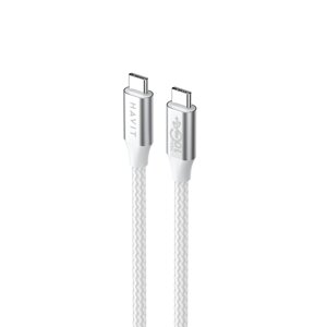 Кабель USB-C to USB-C HAVIT HV-CB6290 PD100W 5A 1м white