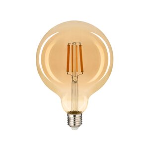 Лампа LED filament G95 10W E27 2200K (бронза) violux