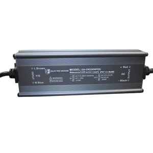 LED драйвер компактний 200 Вт 12 В (серія Герметична IP67), гарантія 2 роки)