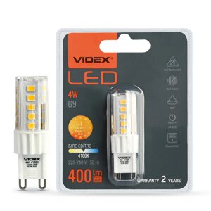 LED лампа VIDEX G9s 4W G9 4100K