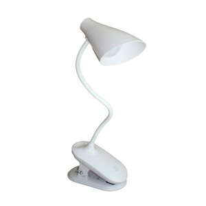 LED світильник настільний прищіпка Білий з акумулятором