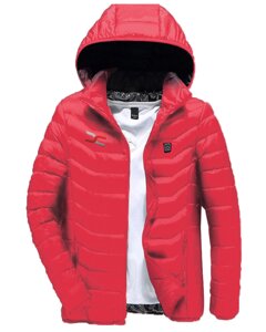 Опалюючий куртка постійного струму (8 зон) 2xl червоний