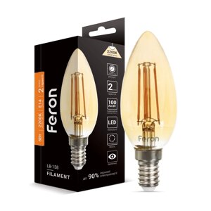 Світлодіодна лампа Feron Filament LB-158 6Вт E14 2200K