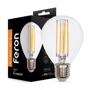 Світлодіодна лампа Feron LB-61 4Вт E27 4000K
