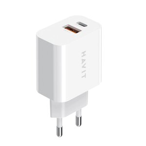 Зарядний пристрій HAVIT HV-UCP007 20W USB+type-C