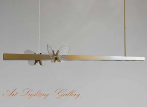 Підвісна сучасна люстра з метеликами P616GD