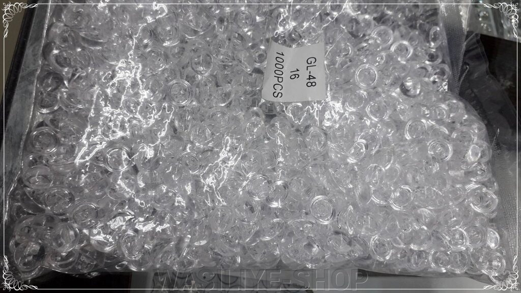 Ґудзики прозорі уп. 1000 шт. від компанії WASILIYE-SHOP - фото 1