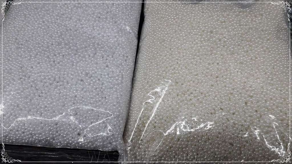 Намистини під перли пришивних акрилові уп. 1000грамм від компанії WASILIYE-SHOP - фото 1