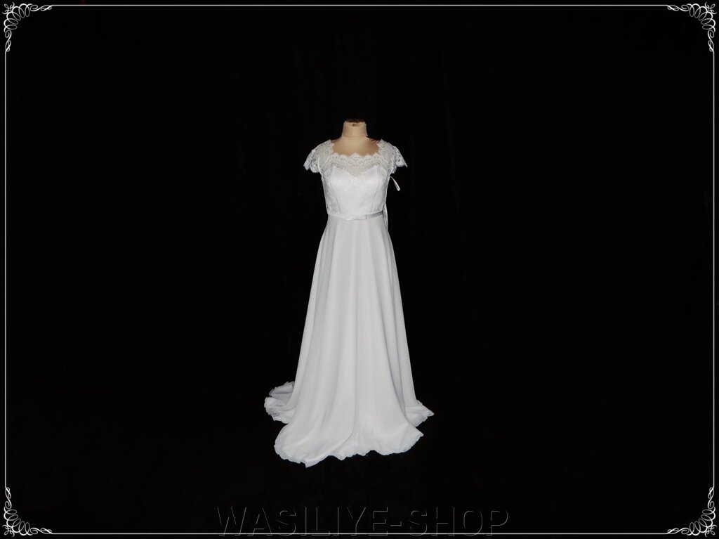 Сукня весільна шантильї 48 білий - відгуки