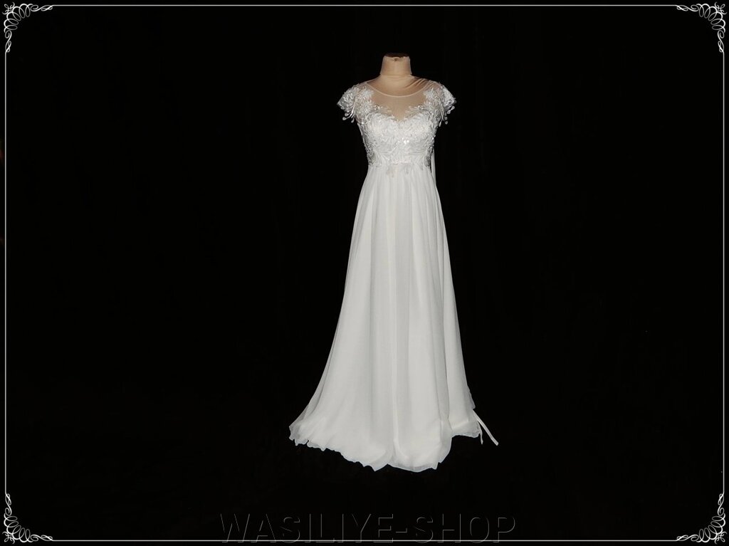 Сукня весільна Лебідь рукав від компанії WASILIYE-SHOP - фото 1