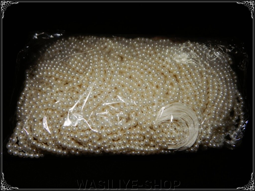 Перли на нитці білий від компанії WASILIYE-SHOP - фото 1
