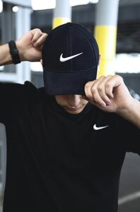 Кепка Nike чоловіча | жіноча Найк синя біле лого