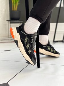 Кросівки Adidas Ozweego "Black / Orange"