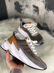 Кросівки Adidas Sharks Brown Grey White, кросівки адідас Шах