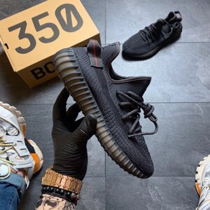 Кроссовки Adidas Yeezy Boost 350 V2 Triple Black, кроссовки адидас изи буст 350 в2, кросівки Adidas Yeezy 350