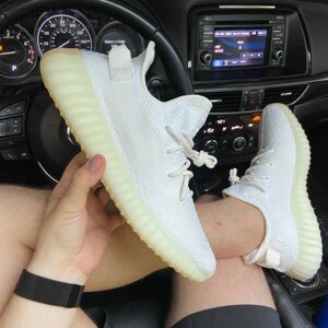 Кроссовки Adidas Yeezy Boost 350 V2 White Cream, кроссовки адидас изи буст 350 в2, кросівки Adidas Yeezy 350